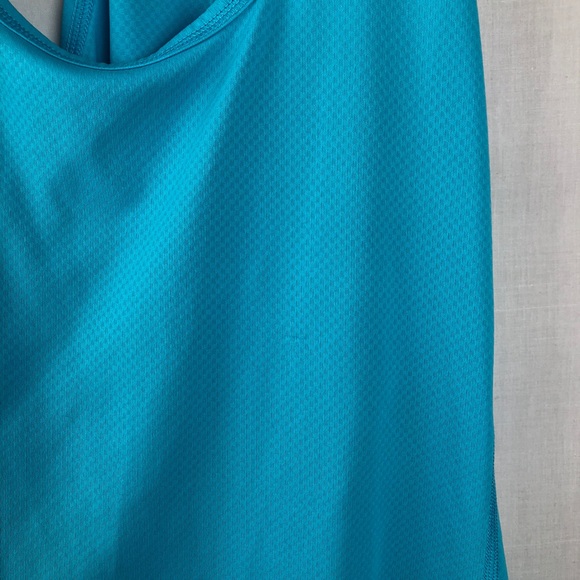 ZELLA Blue Racer Back Athletic Tank Top Sz LARGE - Picture 4 of 7